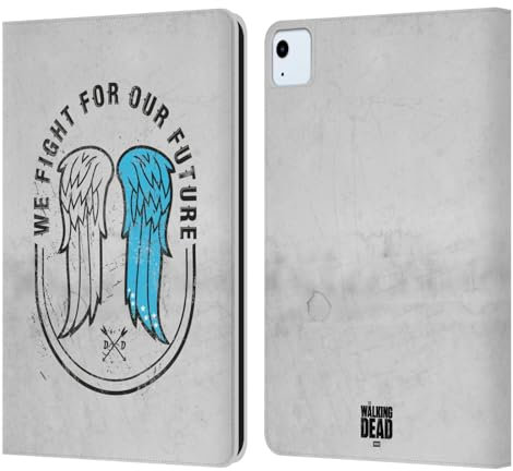 Head Case Designs Offizielle AMC The Walking Dead Flügel Daryl Dixon Ikonisch Leder Brieftaschen Handyhülle Hülle Huelle kompatibel mit Apple iPad Air 2020/2022
