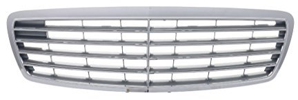 Kühlergitter Frontgrill Kühlergrill Vorne Kompatibel mit Mercedes W211 Limo + Vf211 Pritsche/Fahrgestell + S211 Kombi 02-09