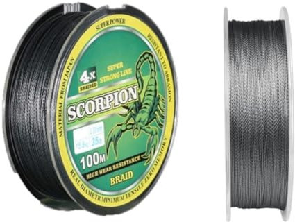 HOUSON 100M Angelschnur, transparent Angelschnur PE Fishing line Starke tranparente Angelschnüre 5#