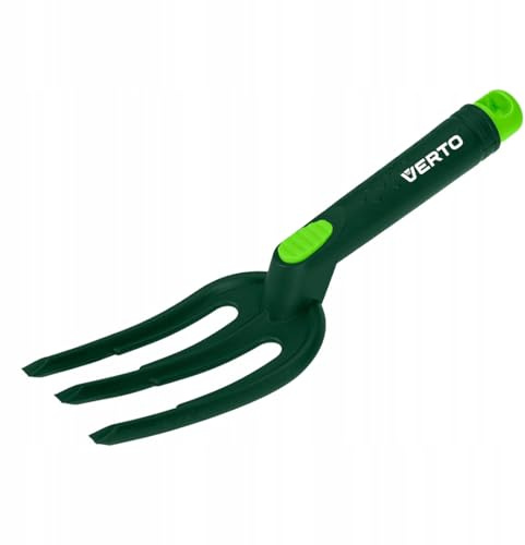 VERTO Mini Grasgabel, Gartenwerkzeug, Schwerlast PP Gartenarbeit | Garten-Grabegabel zum Kultivieren des Bodens Wenden Belüften, Geschenke für Gärtner