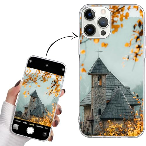 Personalisierte Handyhülle kompatibel mit iPhone Xsmax Hülle Personalisierte, mit Eigenem Foto Bild Text Individuelle Schutzhülle Transparent Silikon Handyhülle Selbst Gestalten Text Custom Case