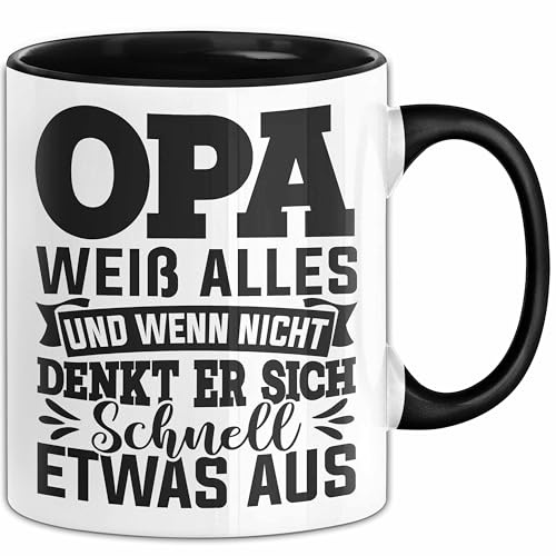 Opa Tasse Geschenk Spruch Geschenke Für Großvater Bester Opa (Schwarz)