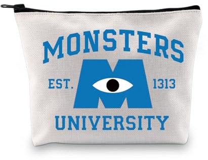 BDPWSS Lustige Monstergeschenke, Monstermotiv, Cartoon-Filmfiguren, Fans, Geschenk, Make-up-Tasche für Freunde, Familie, Urlaub, Reisetasche, 1313 Monster Tasche, modisch