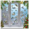 craspire Weihnachtliche Winter Fensteraufkleber 8 Blatt Vögel Schneeflocken Tannenzweige Tannenzapfen Stechpalmen PVC Fensteraufkleber Selbstklebendes Dekor Für Glasfenster Zuhause Büro Küche
