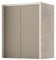 Liberoshopping Waschmaschinenschrank aus veredeltem Holz – 2 Türen, Push and Pull – L 79 x B 65 x H 91 cm – für Waschmaschine oder Wäschetrockner, platzsparend, einfache Montage (Taupe/Stein)