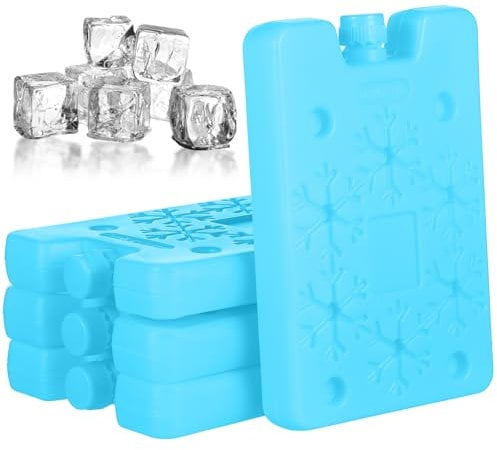 Kisangel 4 Pcs Packs Ice Box Air Conditioner Fan Ice Blocks for Cooler Freezer Blocks Cooler Blocks Ice Pop Bags Ice Bag Pe