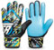 Being fit Torwarthandschuhe, Torwarthandschuhe Herren, Fußballhandschuhe, Fussballhandschuhe, Fußball Handschuhe 4mm Latex (Blau, Größe 6 geeignet für 13-15 Jahre)