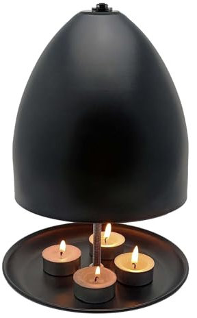 Sionhiuo Teelichtofen,Teelichtofen Kerzenheizer - Metall-Teelicht-Kerze, Raumheizung und Herd | Großer Raum-Kerzenofen mit schneller, Teelichthalter und Kerzenheizhalter für Büros, Schlafzimmer,