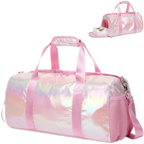Sac de Sport et Voyage Enfant Femme Polochon Weekend Rose