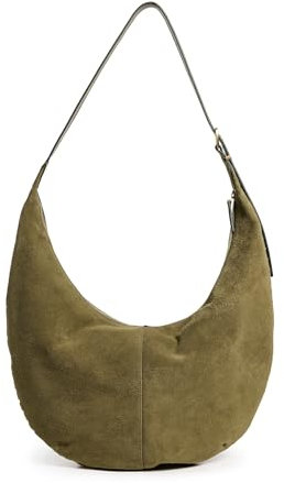 Madewell Damen Suede Essentials Slouch Hobo Bag, Aged Olive, Einheitsgröße