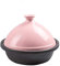 HAODUOO Emaille-Suppentopf, Suppentopf mit Deckel, Suppentopf, Geschirr, robuste Emaille-Beschichtung, Induktionsherd, Gasherd, universell(Pink,1.5L)