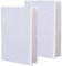 craspire 2Pcs elastische Buchabdeckung Dehnbare Buchhülle deckt 7 x 13 Zoll Notebook Wrap Sleeve bis zu 7 x 9 Zoll Rectangle White Fabric Reusable Schutzhülle für Hardcover Bücher Paperback Lehrbuch
