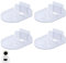 GETJOY 4 PCS Camera Wall Mount, Tapo Cameras Mount, Baby Monitors Wall Mount, Adhesive Walls Mount Bracket, Camera Wall Shelves, Cameras Mounts, Suitable for Wall Hanging and Ceiling Installation
