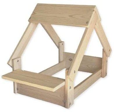 Indoor Dog Kennel, Wooden Frame with Bowl Holder Wood Colour
