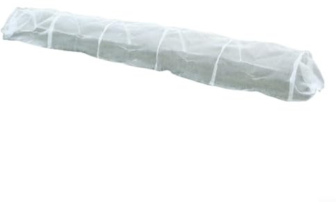 Emiif Tunnel per piante in microrete da 3 metri, copertura antigelo e insetti per verdure, 300 x 45 x 45 cm, mini serra in polietilene (canale di seta bianca)