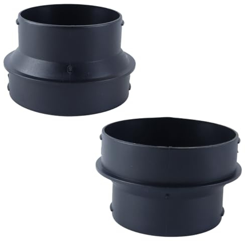 Ausi Connettore per condotto dell'aria per auto, raccordo per condotto del riscaldatore dell'aria dritto, adattatore per tubo di ventilazione per veicoli, camion, camper, da 75 mm a 90 mm