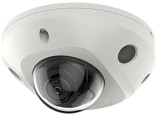 DS-2CD2523G0-IS, 1080P 2MP 4MM Lens MINI POE IP Compact Dome Camera, H.265+ Compression, Day/Night, 120dB Ture WDR, Support Audio & Alarm, IP66 Standard, IK08, 10M IR Distance, Work with iVMS-4200