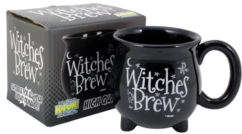 Witches Brew Mug - Witch Cauldron Cup Christmas Birthday Present and Gift Boxed