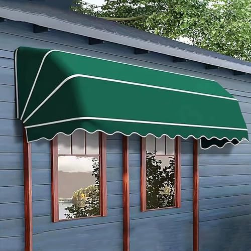 Toldo retráctil para refugio al aire libre, toldo manual impermeable para jardín, porche y cafetería