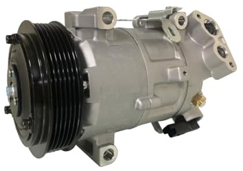 HELLA 8FK 366 202-111 Kompressor, Klimaanlage - 5SEL12C - 12V - R 134a/R 1234yf - PAG 46 YF - 110ml - mit Magnetkupplung/mit Dichtring/mit PAG-Kompressoröl
