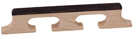 BQLZR Banjo Ukulele Brücke aus Ahornholz für 4-saitige Banjo-Ukulele, Ahorn- und Ebenholzbrücke