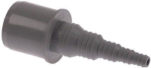 Schlauchnippel für HT-Rohr, Schlauch ID 8/10/13/19/25mm gerade Innen 8/10/13/19/25mm Polypropylen DN 40mm