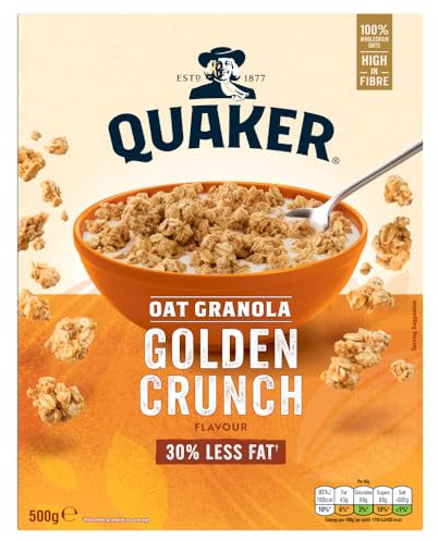 Quaker Golden Crunch Flavour Oat Granola, 500 g