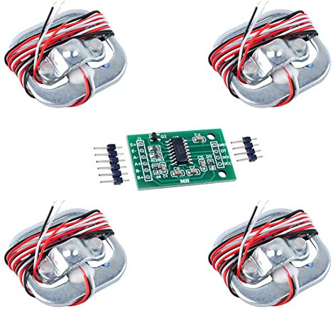 DIYmalls 4 stücke Wägezelle 50kg Gewicht Sensor halbe brücke Menschlichen Körper Skala Dehnungsmessstreifen + 1 stücke HX711 Verstärker AD Wägemodul für Arduino