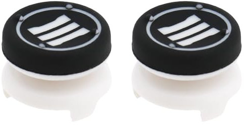 2pcs Division Thumb Grips Analog Sticks Extender Compatible with PS4 360 Controller White