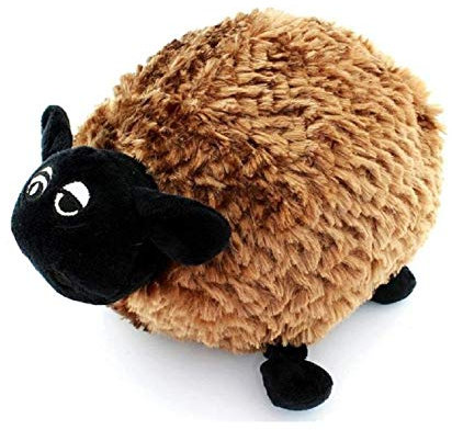 Premium Kuschelkissen Schaf (Braun) Kuschel Kissen Plüsch Tier Deko Dekokissen Lamm Lämmchen Plüschtier