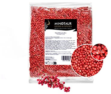 Minotaur Spices | Poivre rose entier, 2 x 250 g (500 g), Poivre rose en grains