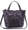 FZChenrry Geometrische Handtaschen Holographische reflektierende Umhängetasche Leuchtende Geldbörsen Umhängetasche Tote Black