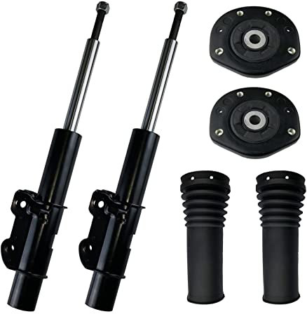 2x Gasdruck Stossdämpfer 2x Domlager Federbeinlager 2x Staubschutz Vorderachse links rechts