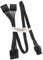 COMeap 6 poliges bis 3X 4 poliges Molex Festplatten Adapter Kabel für einige Arten von modularen EVGA Netzteilen 50 cm (20 Zoll)