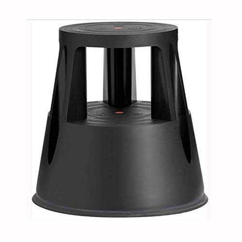 Qazxsw Escabeau Roulant Échelle de Tabouret de Pied avec roulettes de Plate-Forme antidérapantes Scooter Mobile d'appareil ménager Capacité de 330 LBS / 17 Pouces (Couleur: Rouge)