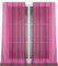 BEAUTEX Vorhang mit Ösen oder Kräuselband, transparente Gardine Dolly, Farbe und Größe wählbar (Ösenschal - Breite 140 cm - Höhe 240 cm - 2 Stück - Fuchsia)