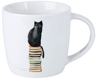 Maxwell & Williams DX1215 Feline Friends - Taza de porcelana (400 ml, en caja de regalo), multicolor