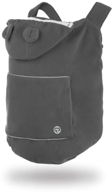 FUN2BEMUM Fleece Baby Tragecover Tragebadeckung Bäreonohren Graphite