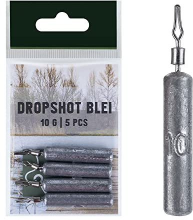 Zite Fishing Drop-Shot Blei – 5 Stück Stab-Bleie Grundbleie – Angelblei Finesse Angeln – 3,5-14g – Einfach Einclippen (3.5)