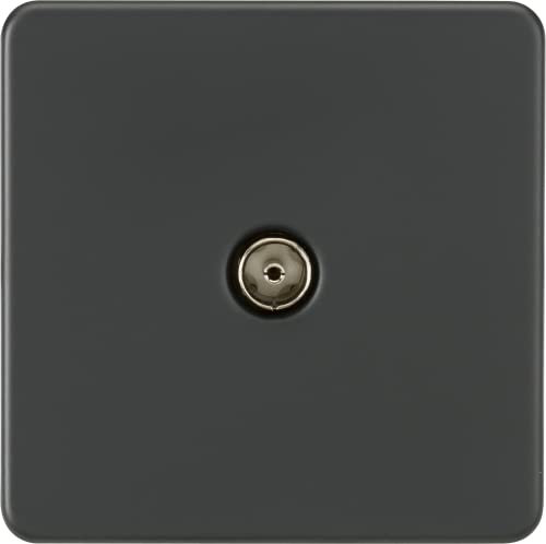 Screwless 1G TV Outlet (Non-Isolated) - Anthracite