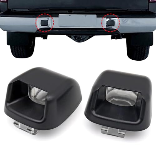 NLQR 2pc License Plate Light Cover Shells, 26510-ZP30A License Tag Lamp Housing Fit for Frontier Armada Xterra Titan 2007-2019, Fit for Suzuki Equator 2009-2012, 26510-ZJ00A 26510-ZP50A 26510-EA820