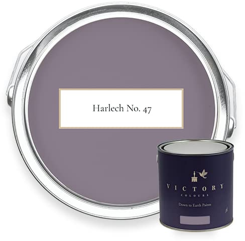 Victory Colours Harlech | Dark Lilac Paint - 1 Litre - Exterior Wood/Metal (Eggshell)