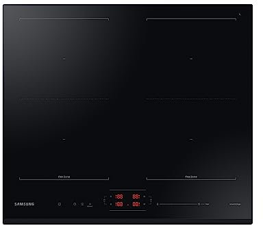 Samsung Placa de inducción Flexible NZ64B5066GK/U2, 4 Zonas de cocción, Diseño Slimfit, Zona Dual Flex, Función WiFi con SmartThings™ y Conectividad automática