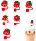 Straw Cover Strawberry, 6Pcs Reusable Straw Toppers Drinking Straw Tips Lids for 6-8 Mm Straw Covers Cap for Stanley Cup Cute Straws Plugs (Strawberry Straw Cover)