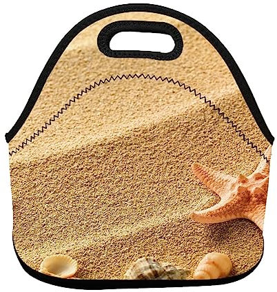 ROOZEE Picknick-Tasche mit Strandmuschel, wiederverwendbar, für Arbeit, Schule, Picknick, Reisen, Outdoor