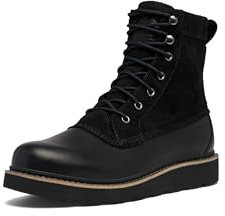 SOREL Slabtown 62 Caribou Herren-Stiefel, wasserdicht, Schwarz, Größe 44, Schwarz/Schwarz, 42 EU