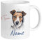 GRAZDesign Tasse mit Hunden und Namen personalisiert, coole Namenstasse für Kinder, Jugendliche und Erwachsene, für Hundeliebhaber Keramik 330ml (Jack Russell Terrier, 330ml)