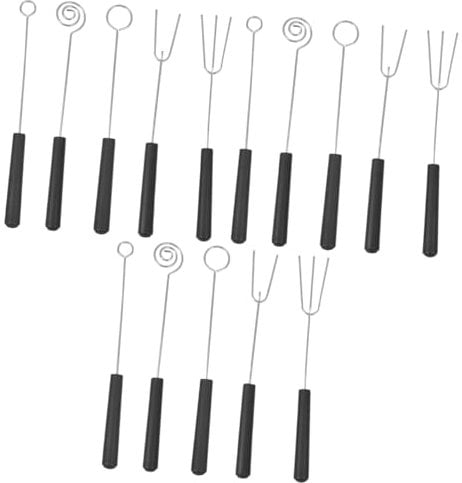 Mipcase 15 Pcs Barbecue Fork Chocolate Fondue Forks Dessert Chocolate Dipper Tool DIY Fondue Fork Kitchen Gadget Candy Dipping Tool Fork Barbecue Skewers Hot Pot Skewers