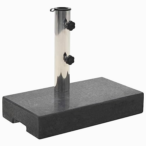 Accueil extérieur AutresPied de parasol Granit 25 kg Rectangulaire Noir