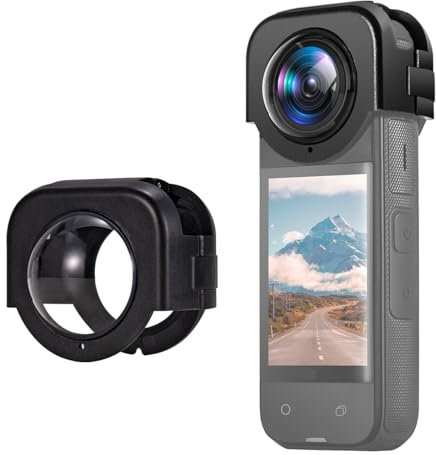 X4 Protection d'objectif pour appareil photo d'action Insta360 X4 en verre trempé Protection d'objectif de qualité supérieure Accessoires Kamara